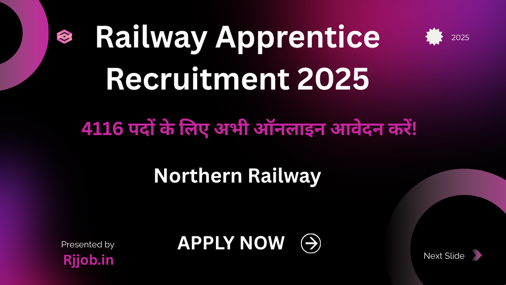 Railway Apprentice Recruitment 2025