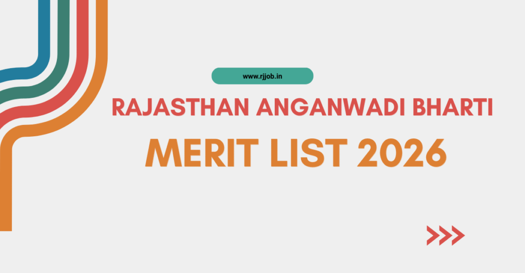 Rajasthan Anganwadi Bharti Merit List 2026