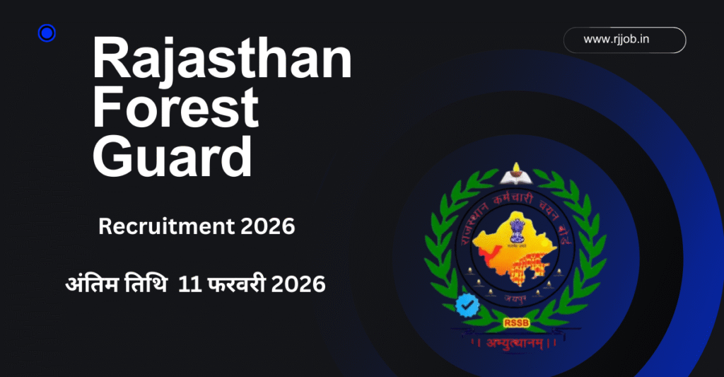 Rajasthan Forest Guard Recruitment 2026 1